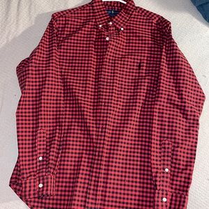Black and red Ralph Lauren button up